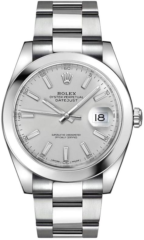 sterling silver rolex|rolex silver watches for men.